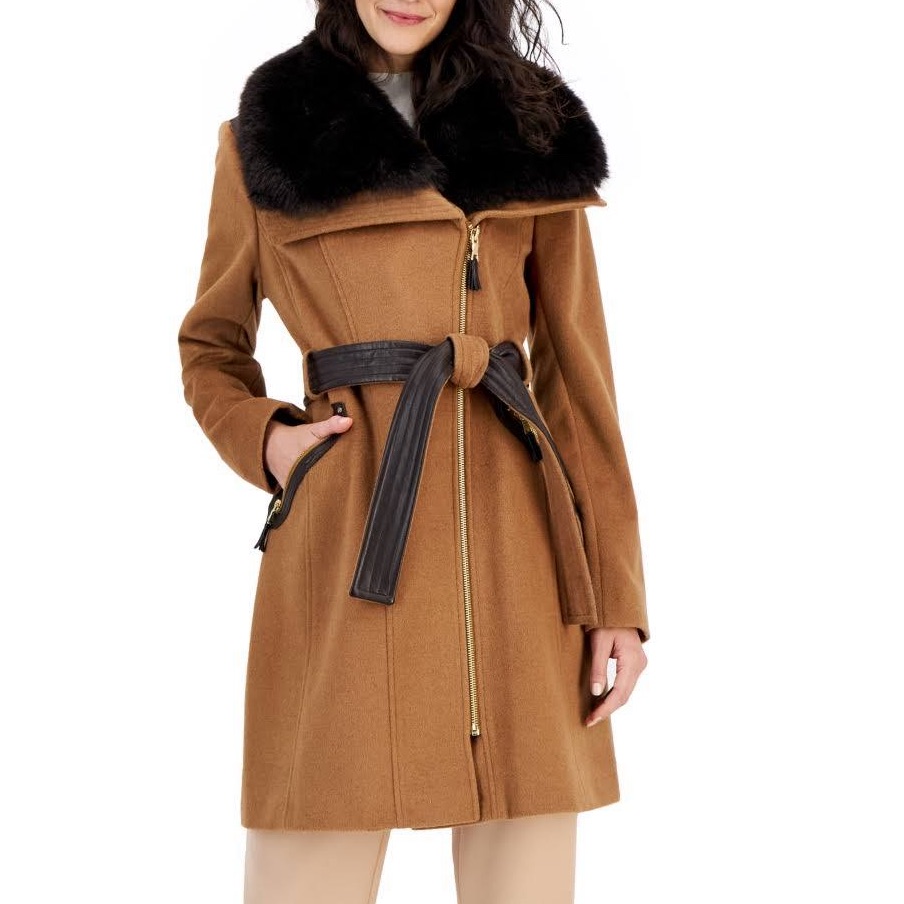 Via Spiga Wool Blend Trench Coat